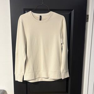 Lululemon Athletica Cream Crew Neck Sweater